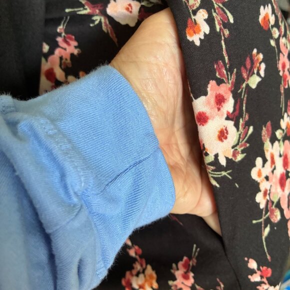 *NEW* Haptics Long Sleeve Floral Colorblock Dress - Small Prairie Boho Cottageco - Picture 4 of 9